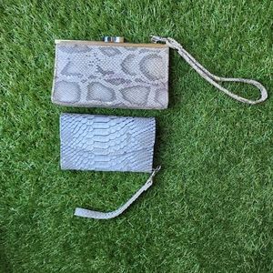 Snake Print Clutch Bundle